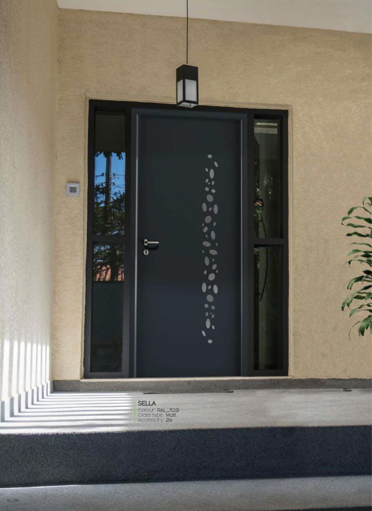 Black Indupanel Front Door